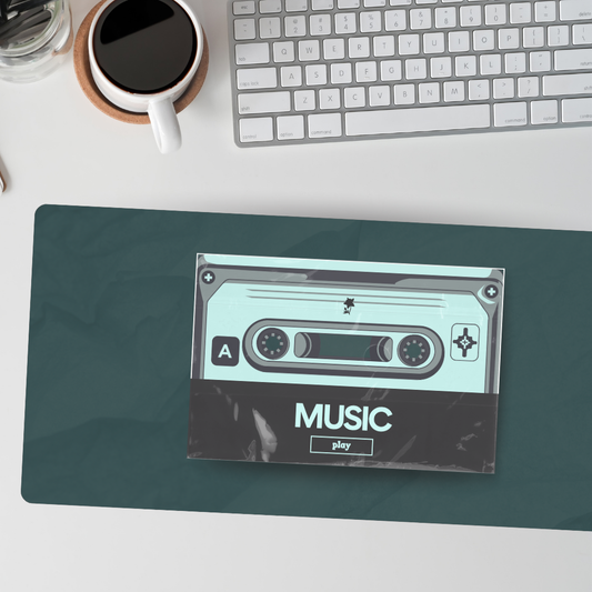 Retro Mixtape Desk Mat | HeroGrip