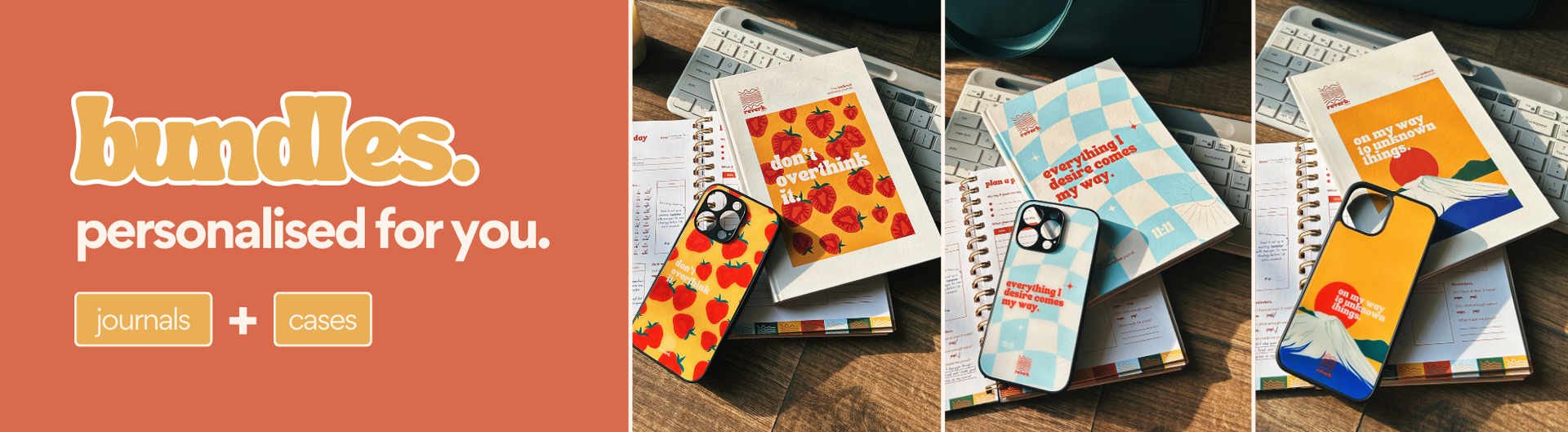 Journals+ Cases personalized Bundles