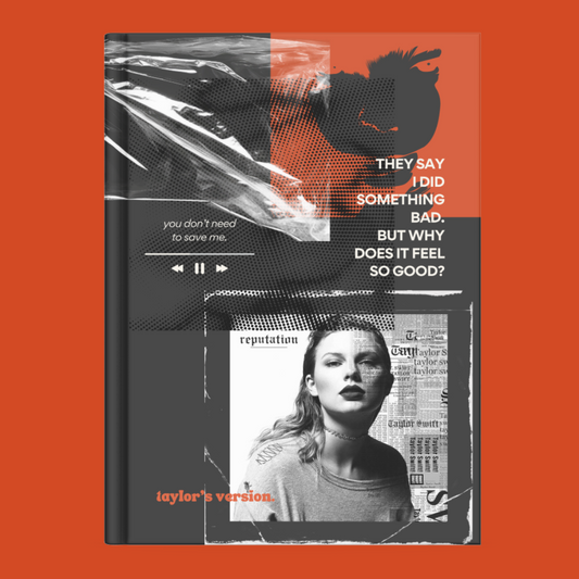 taylor's version reputation diary orange bg 6