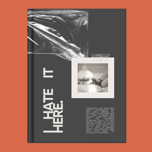 tortured poets taylor swfit planner orange bg 3