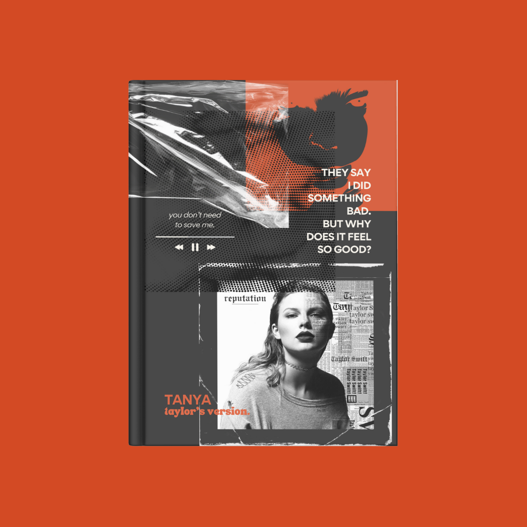 taylor's version reputation diary orange bg 6