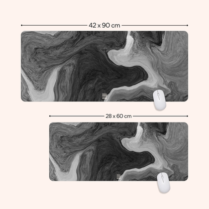 Black Marble Desk Mat | HeroGrip