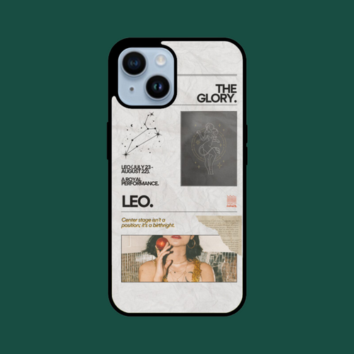 the glory leo iphone case green bg
