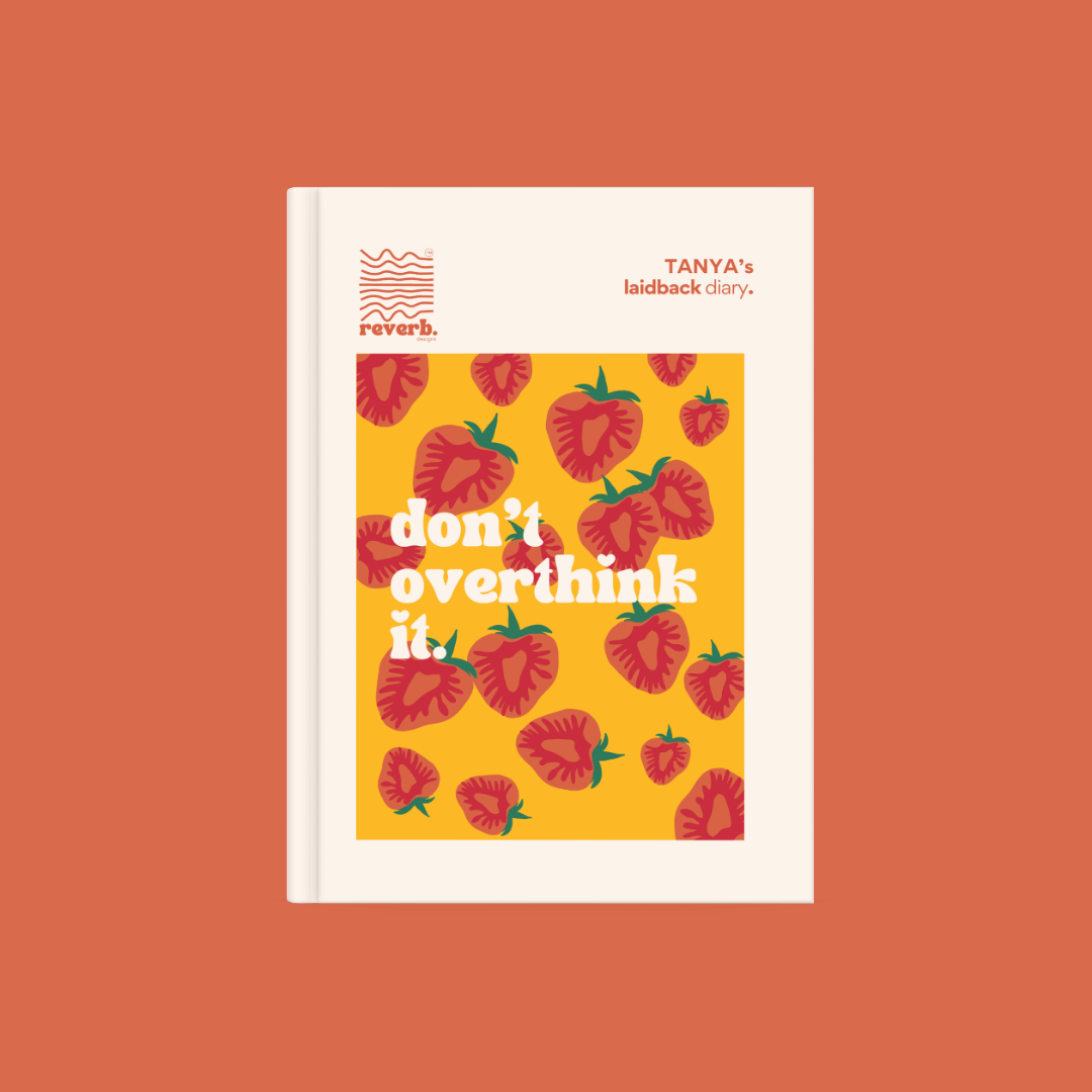 strawberry print laidback diary orange bg 2