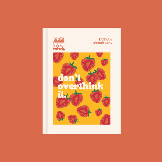 strawberry print laidback diary orange bg 2