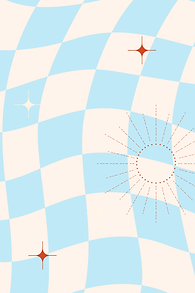 blue and white design