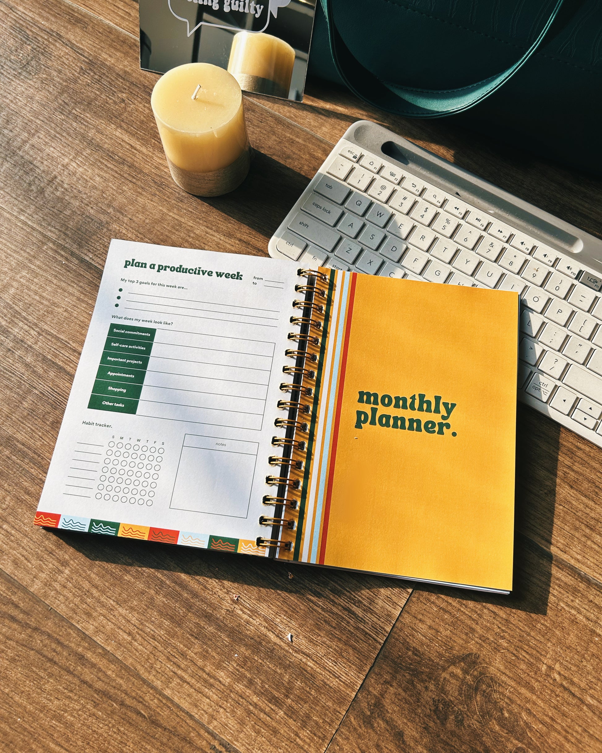 Monthly Planner Diary Journal Personalized