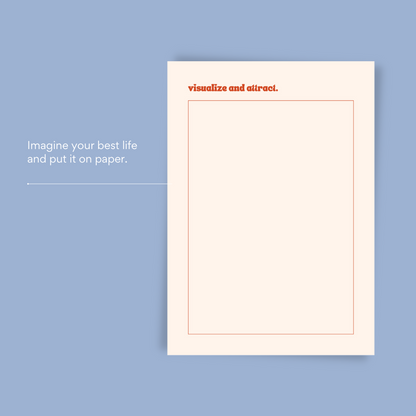 Daily planner journal blank page skyblue bg