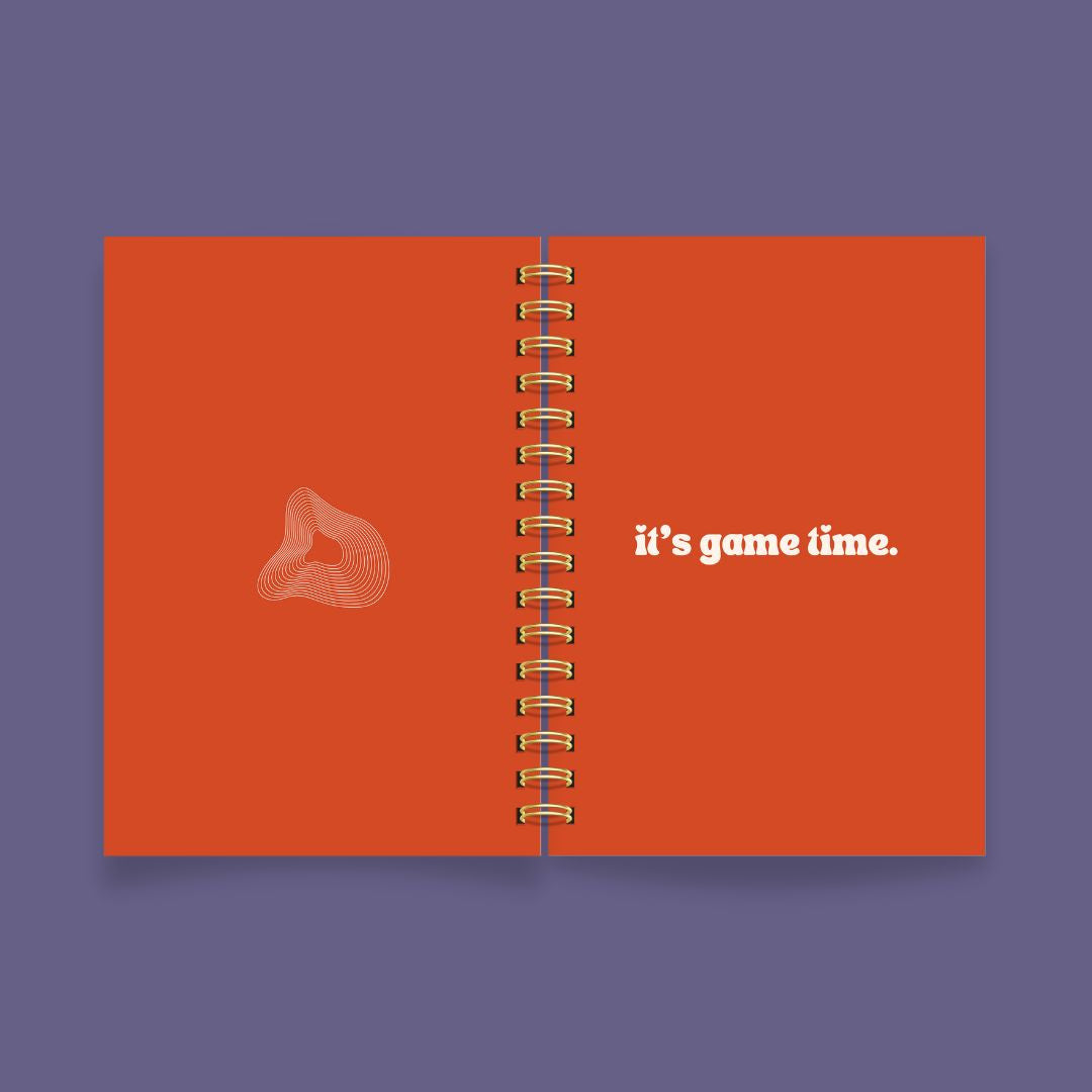 its game time diary purple bg