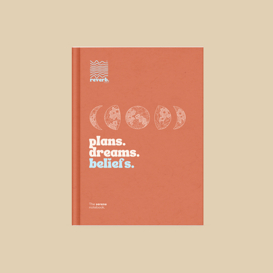 plans. dreams. beliefs. planner journal mockup design
