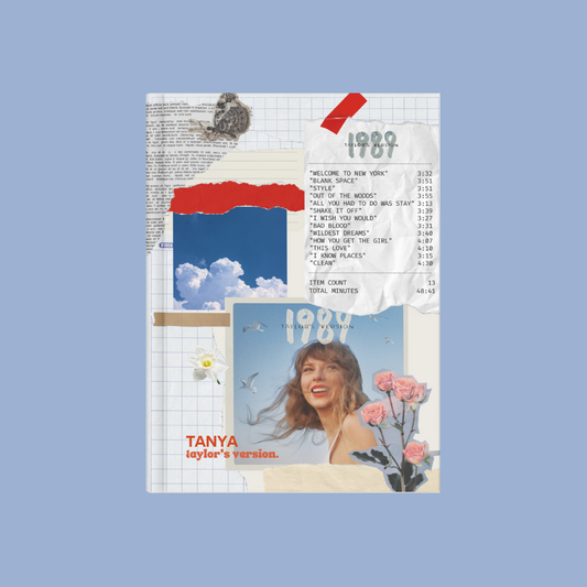 1989 tyalor swift planner journal diary skyblue bg 3